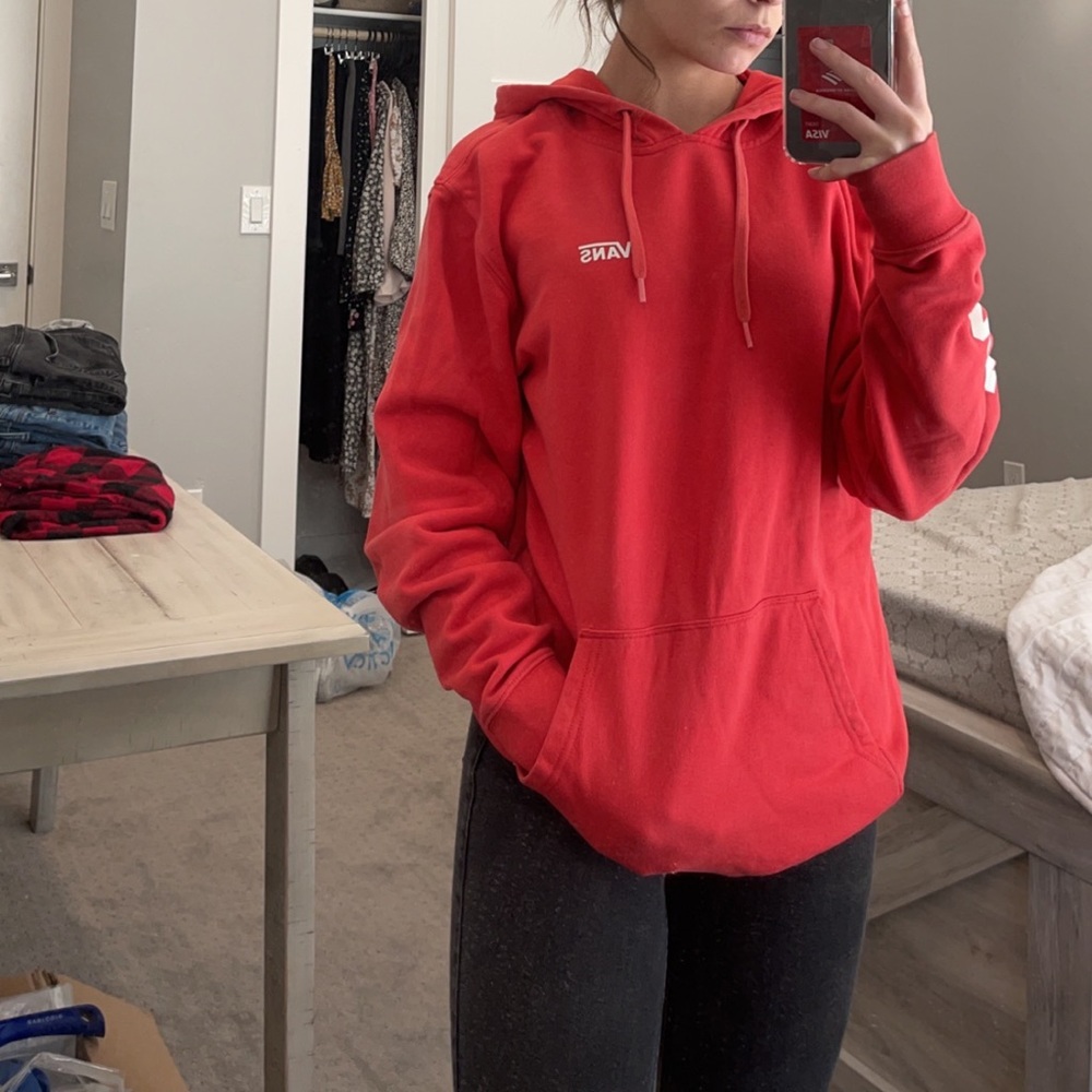 red hoodie